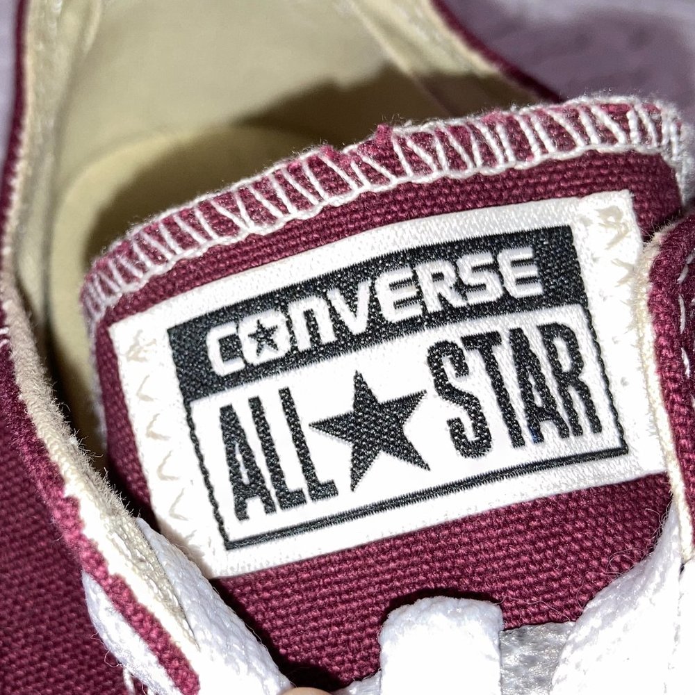 Converse All Star Classic Sneakers Maroon Size 6 Women's Unisex - Picture 5 of 10